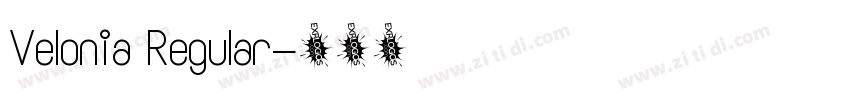 Velonia Regular字体转换